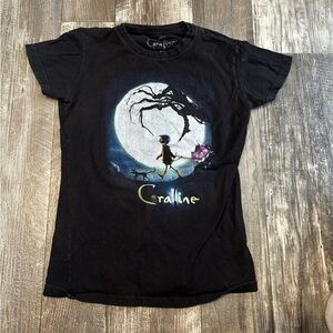 Coraline Black Graphic T-Shirt